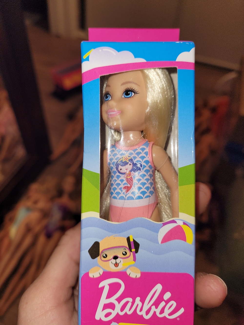 Mini Barbie Club Chelsea Doll Blonde Mermaid Swimsuit 5" NEW - Picture 2 of 7